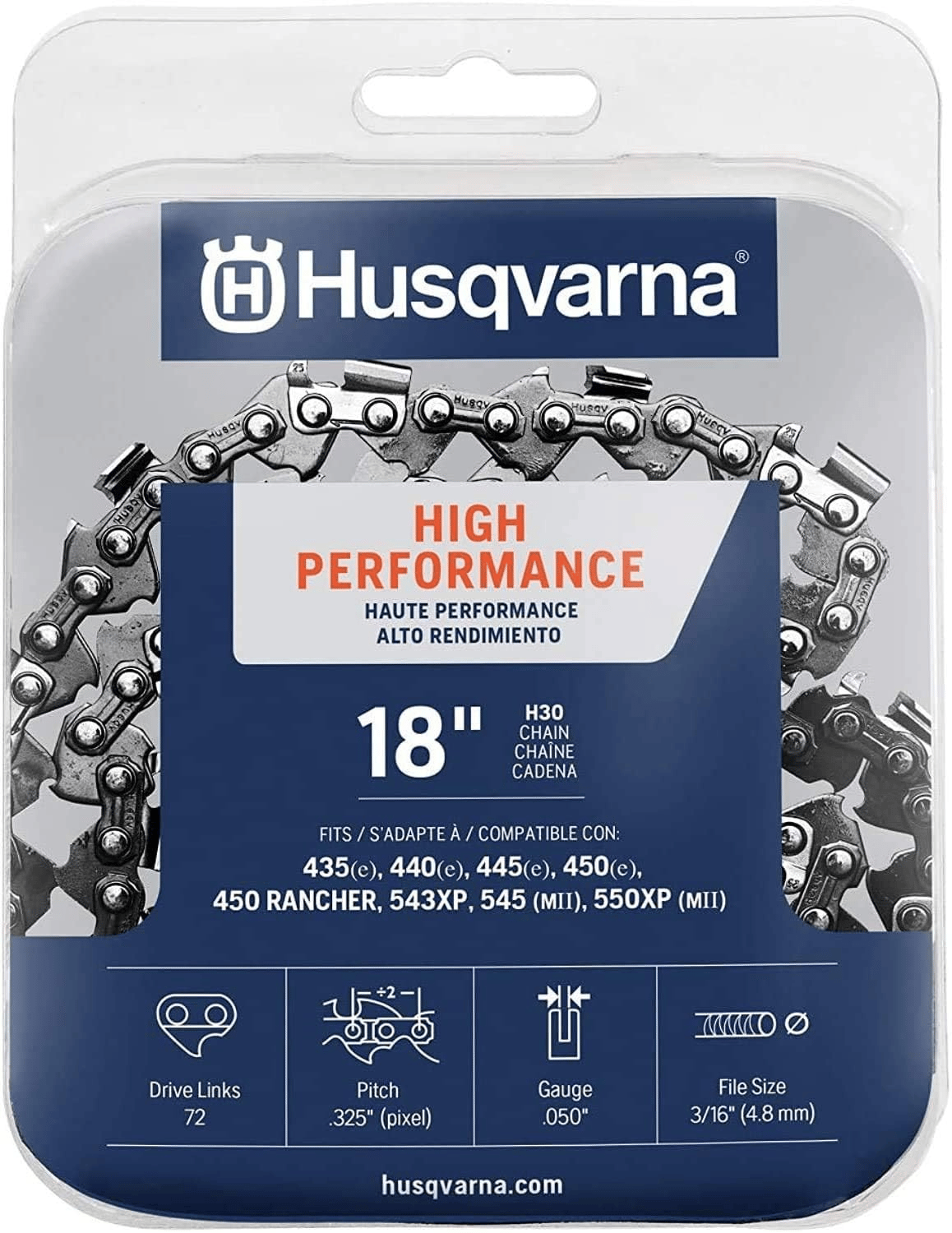 Husqvarna 531300439 Clamshell Chain