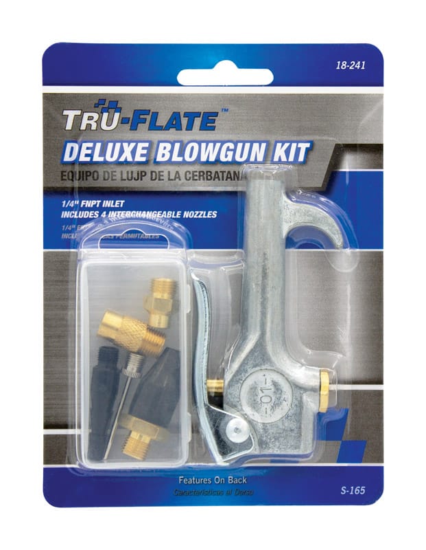 Tru-Flate TRFL18241 Deluxe Air Blowgun Kit