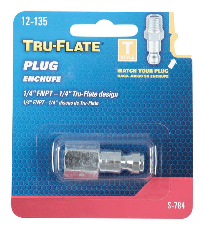 Tru-Flate TRFL12135 Air PlugT1 4 Fnpt