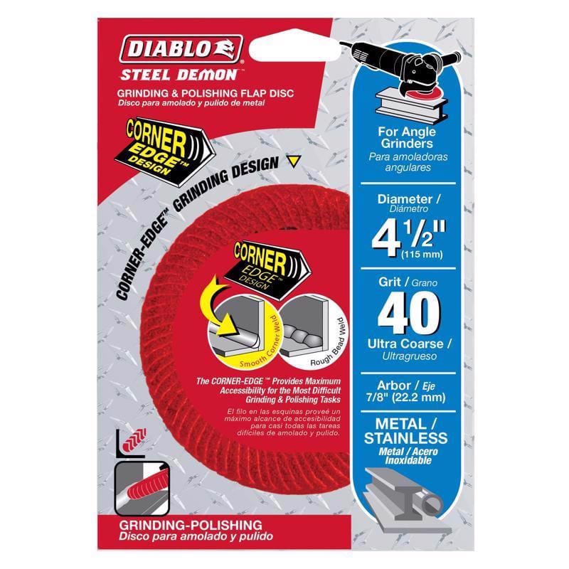 Diablo DCC045040N01F Flap Disc 4-1 240G U-Cs