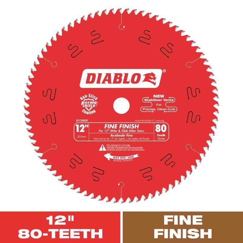 Diablo D1280X Diab Saw Bld 12 X80T