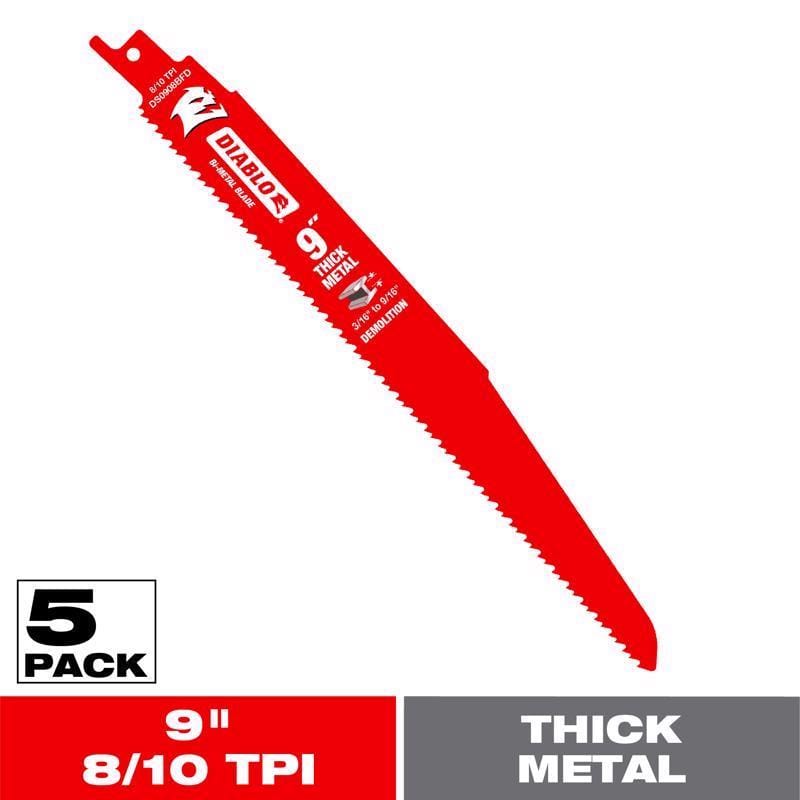 Diablo DS0908BFD5 Recip Blade 98 10T 5Pk