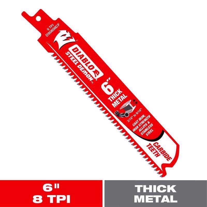 Diablo DS0608CF Recip Saw Bld 68Tpi