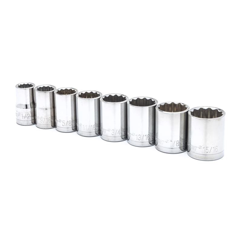 Crescent CSAS0N Sckt 8Pc 1 2 Dr Sae 12Pt