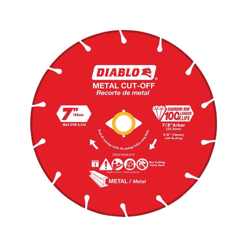 Diablo DDD070DIA101F Diamond Mtl Cutoff Wl 7