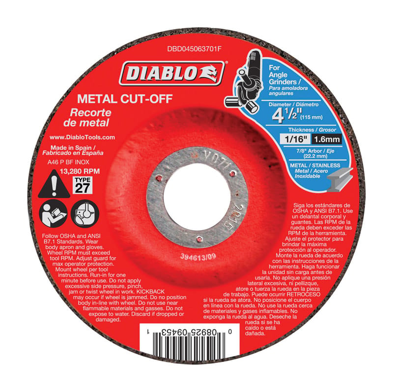 Diablo DBD045063710F Metal Cutoff Dsc 4.5 10P