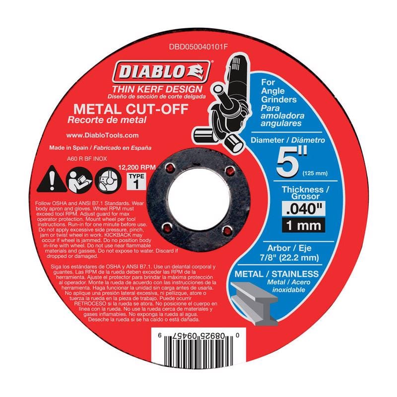 Diablo DBD050040101F Metal Cutoff Dsc 5 X7 8