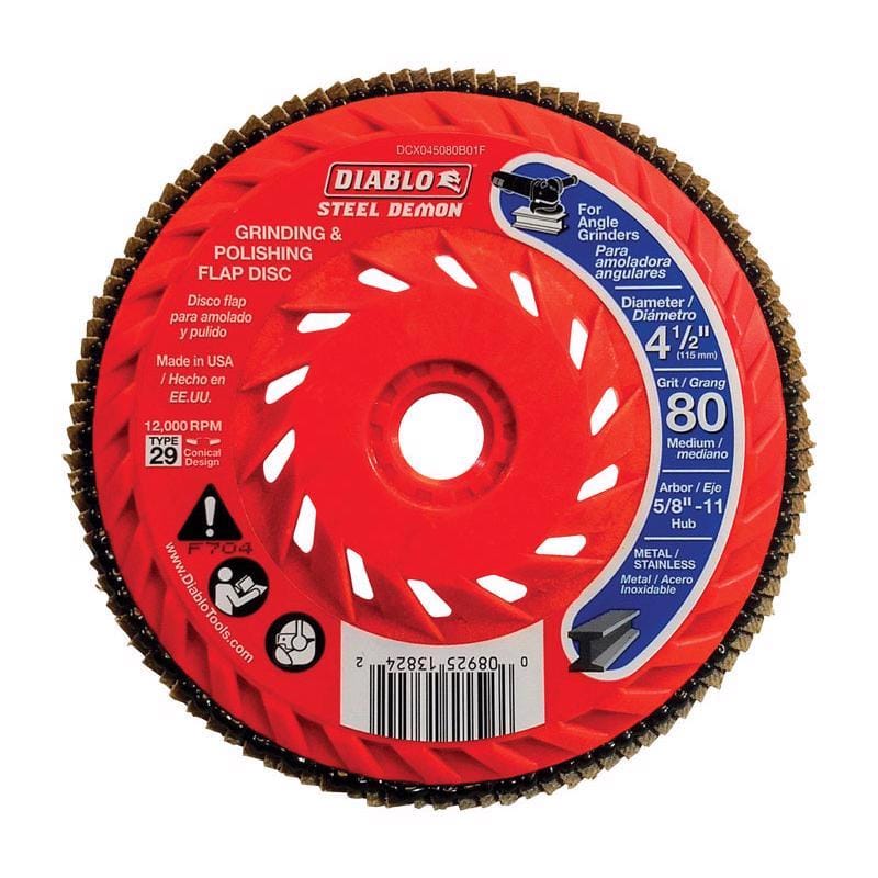 Diablo DCX045080B01F Speed Hub Flap Disc 80G