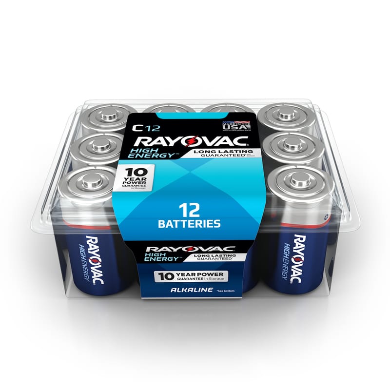 Rayovac 814-12PPK Battry Alkln C 12Pk