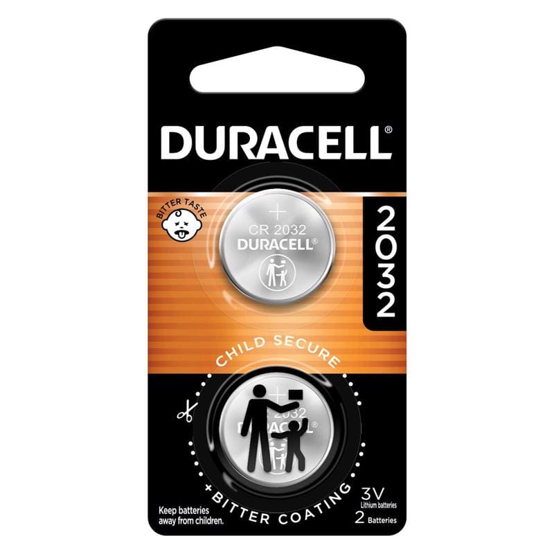 Duracell DL2032B2PK Battery Lithm 3V 2032 2Pk