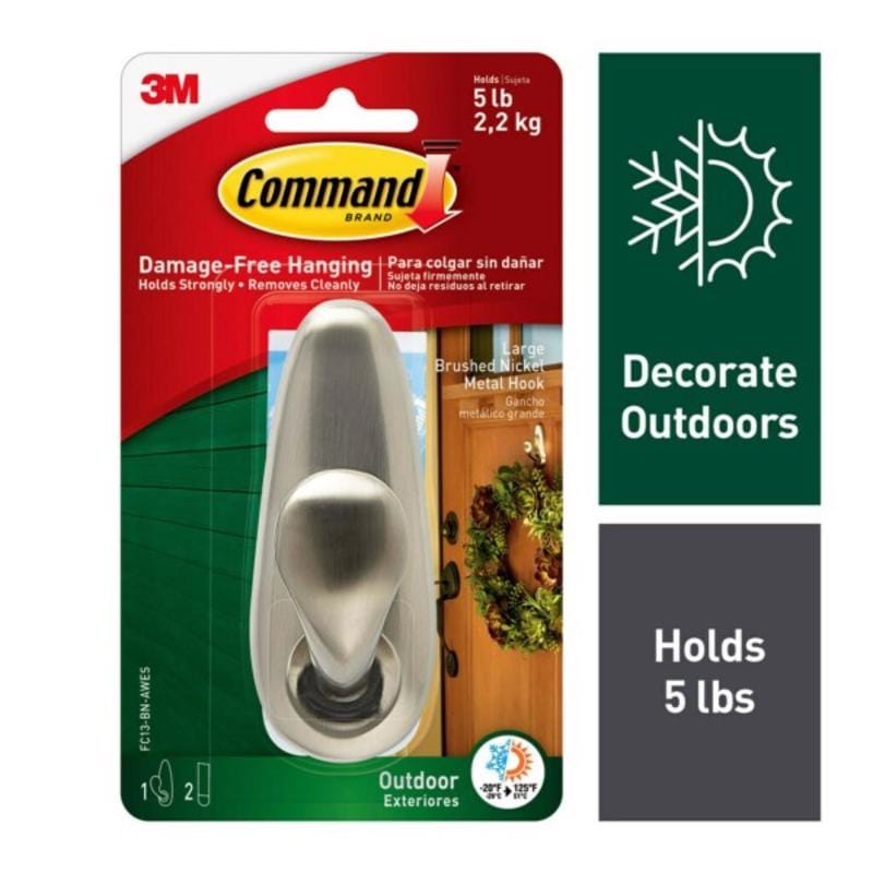 3M FC13-BN-AWES Outdoor Hook Mtl Bn Lrg