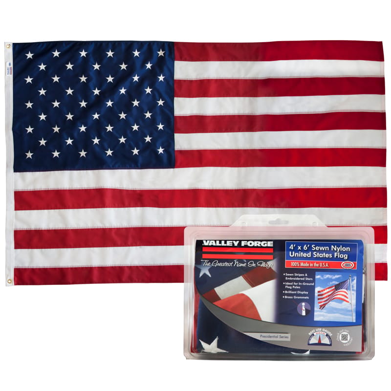 Valley Forge US4PN Flag Nylon 4X6  Us