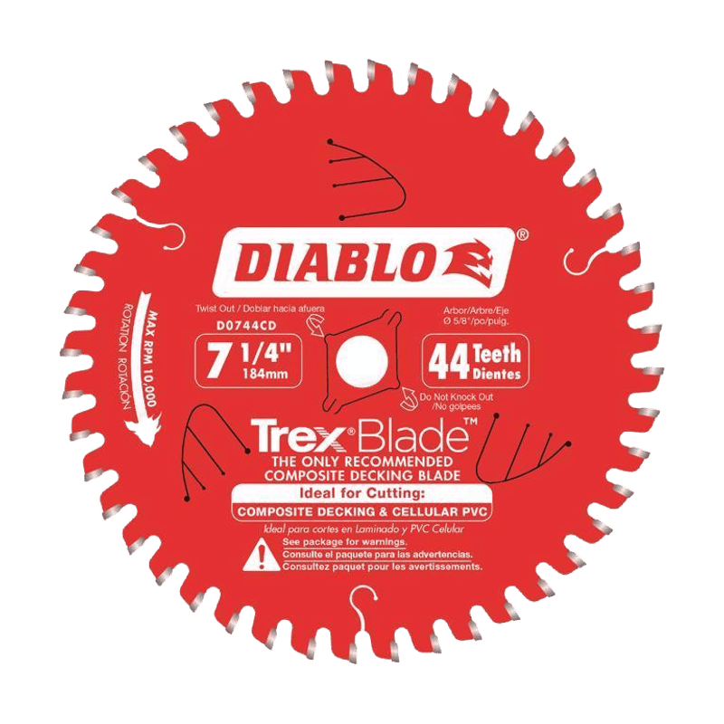 Diablo D0744CD Trex Saw Blade 7-1 4 44T