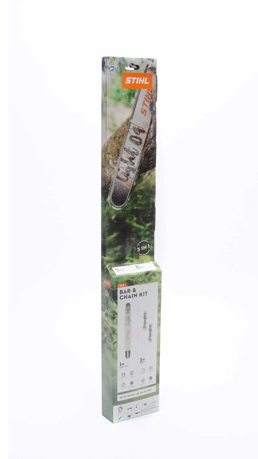 Stihl 3003 005 9904 2+1 Cut Kit 8 - 20” Guide Bar & Saw Chains