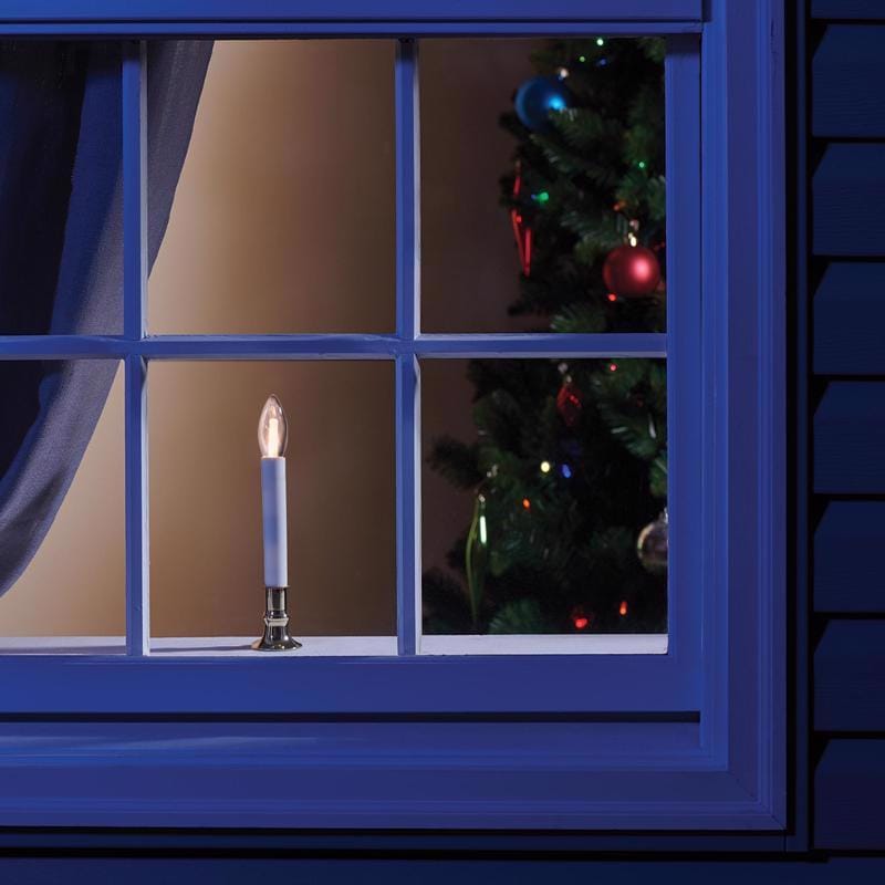 Celebrations 24649-71 Plug-in LED Warm White Sensor Candle 9 in.