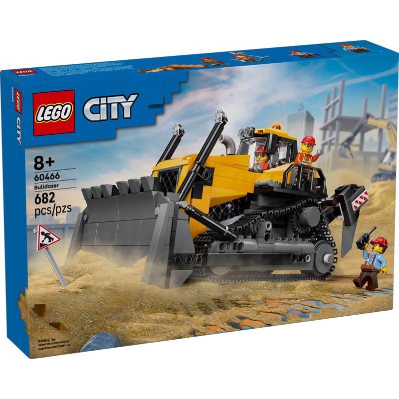 Lego 60466 Yellow Bulldozer City Building Set Multi 682 pc