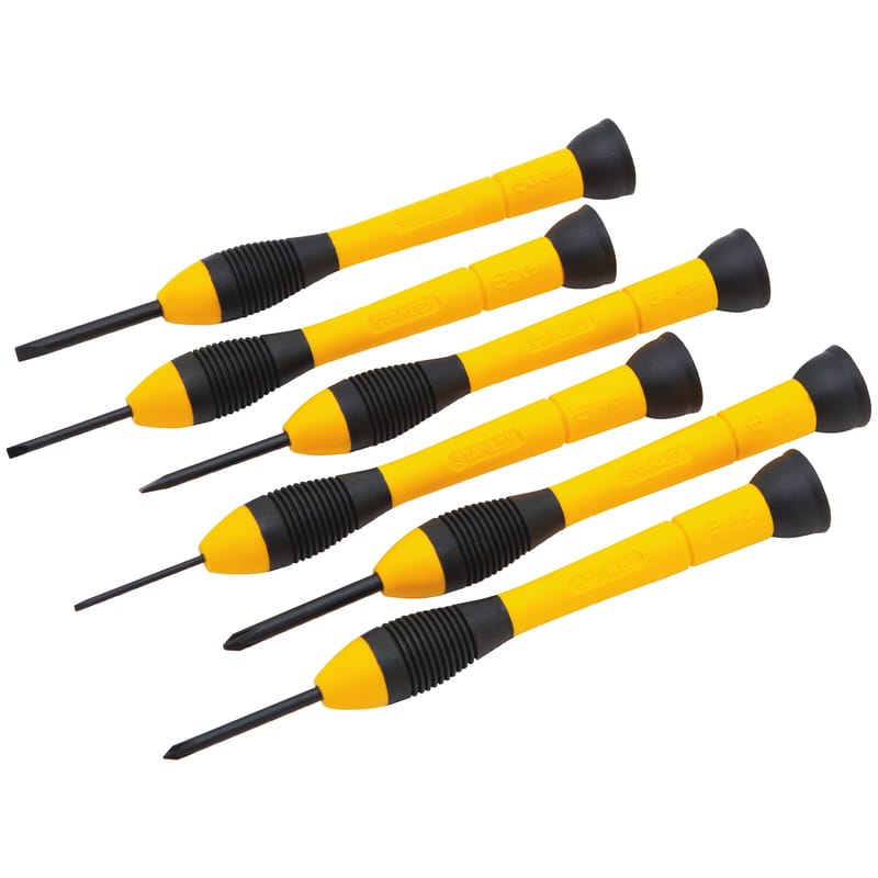 Stanley 66-052 Multi-Bit Mini Screwdriver Assorted in. 6 pc