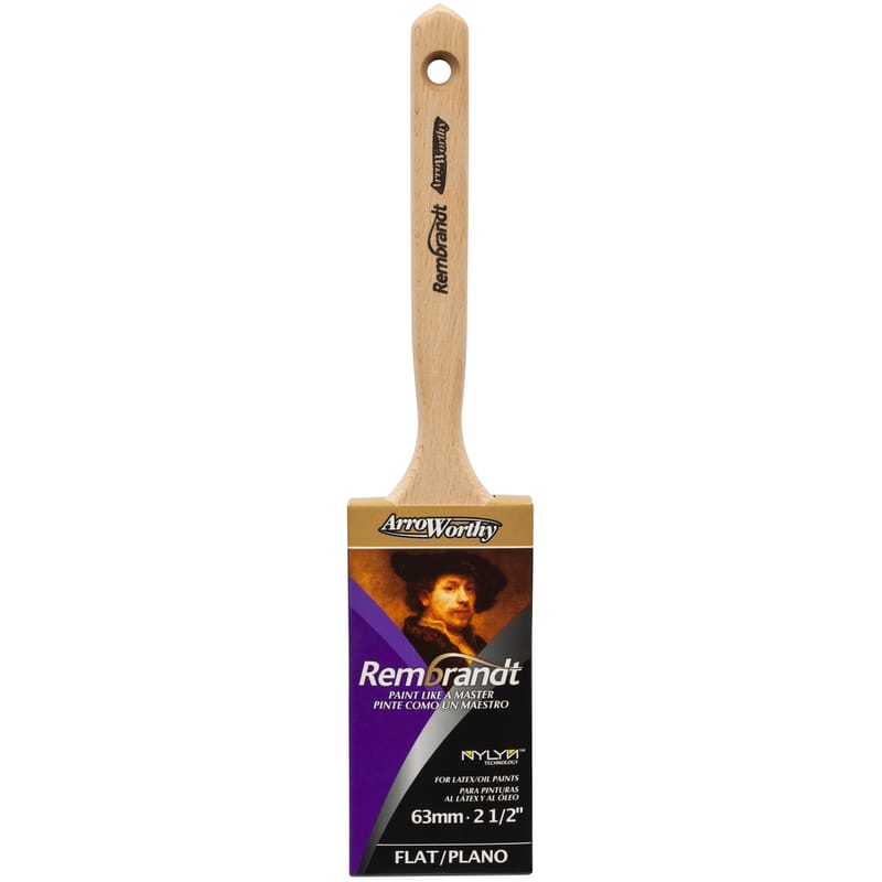 ArroWorthy 6410 0250 Rembrandt 2-1/2 in. Medium Stiff Flat Paint Brush