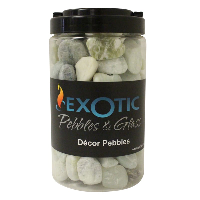 Exotic PJS-1030J Pebbles & Glass Jade Polished Deco Pebbles 5 lb