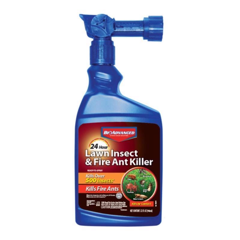 BioAdvanced 700790A 24 Hour Lawn Insect and Fire Ant Killer Spray 32 oz