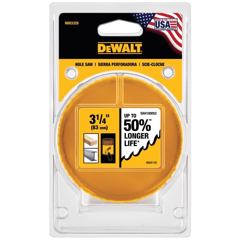 Dewalt DAH180052 3-1/4 in. Bi-Metal Hole Saw