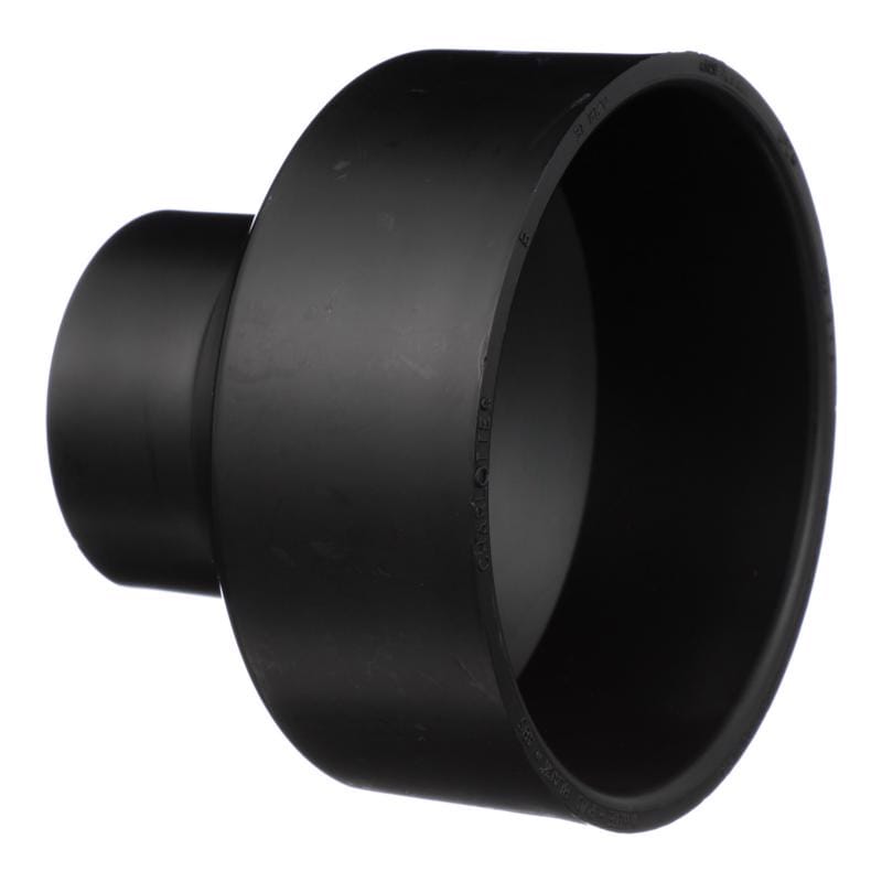 Charlotte Pipe ABS001021200 4 in. Hub X 2 in. D Hub ABS Coupling