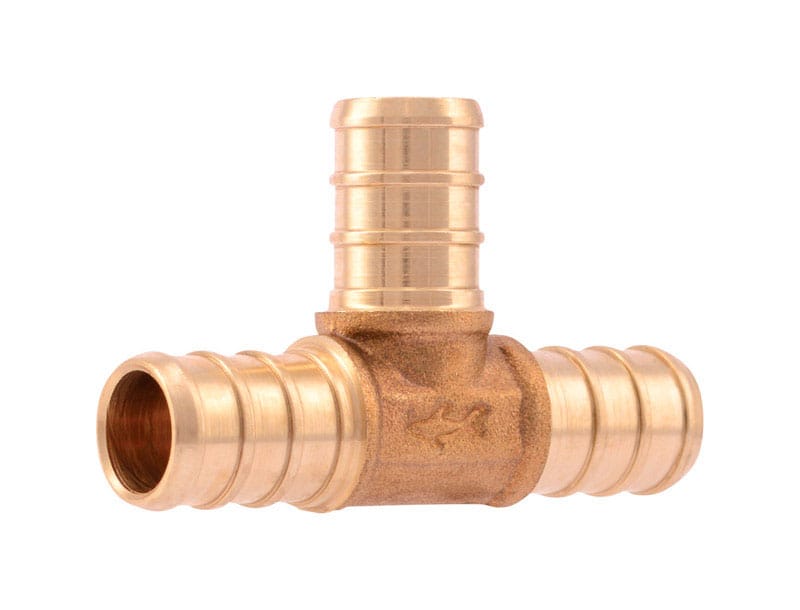 Sharkbite UC362LFA10 1/2 in. Barb X 1/2 in. D Barb Brass Tee