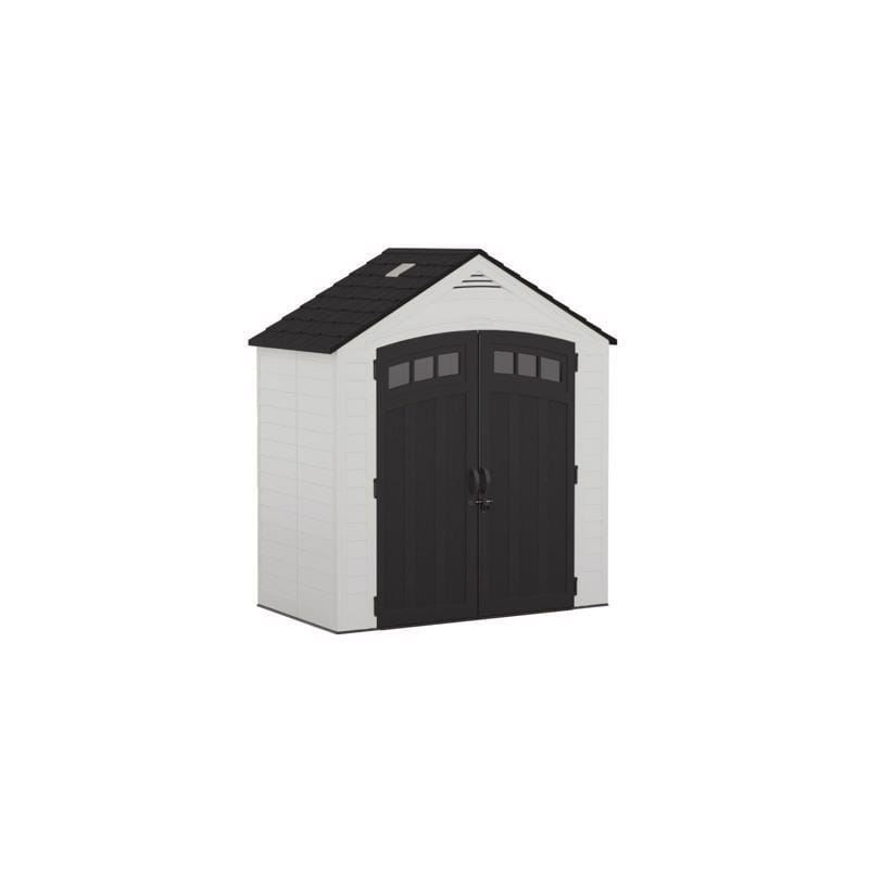 Suncast BMS7405 Vista 7 ft. x 4 ft. Resin Standard Modern Storage Shed with Floor Kit