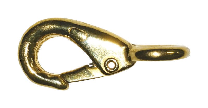Baron 249B-0 3/8 in. D X 2 in. L Polished Bronze Quick Snap 50 lb