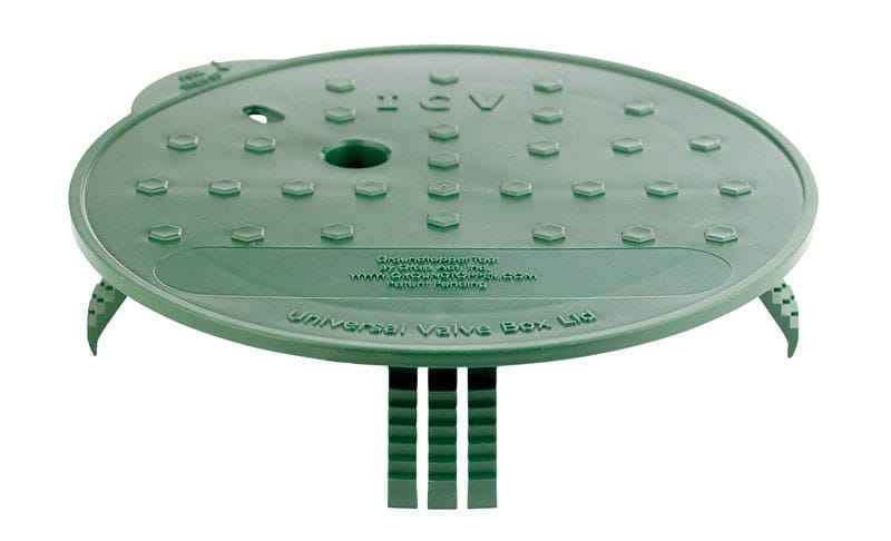 Groundtopper UNI10 10 3/4 in. W X 2 3/8 in. H Round Valve Box Lid Green