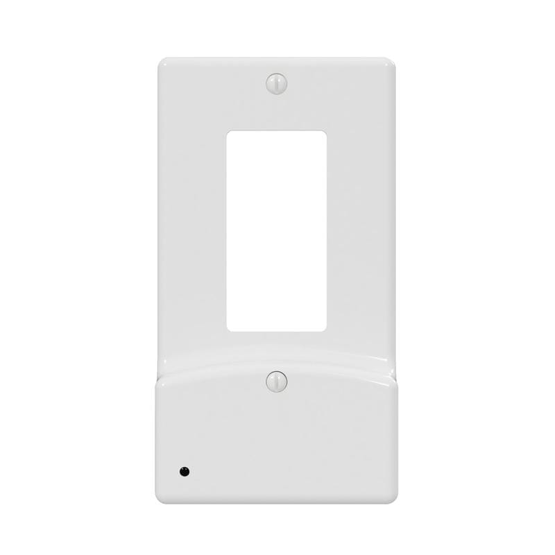 Westek LCR-UDDO-W LumiCover White 1 gang Plastic Decorator USB Nightlight Wall Plate 1 pk