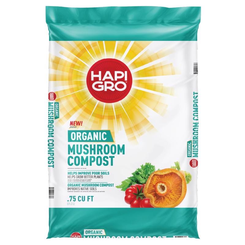 Hapi-Gro 156000196 Organic Mushroom Garden/Lawn/Shrub Compost 0.75 cu ft