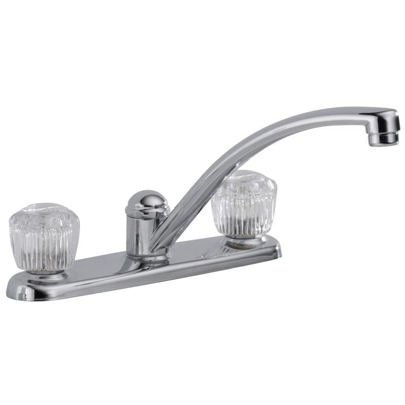 Delta 2102LF Classic Two Handle Chrome Kitchen Faucet