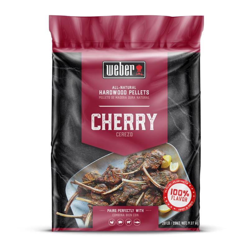 Weber 190005 Hardwood Pellets All Natural Cherry 20 lb