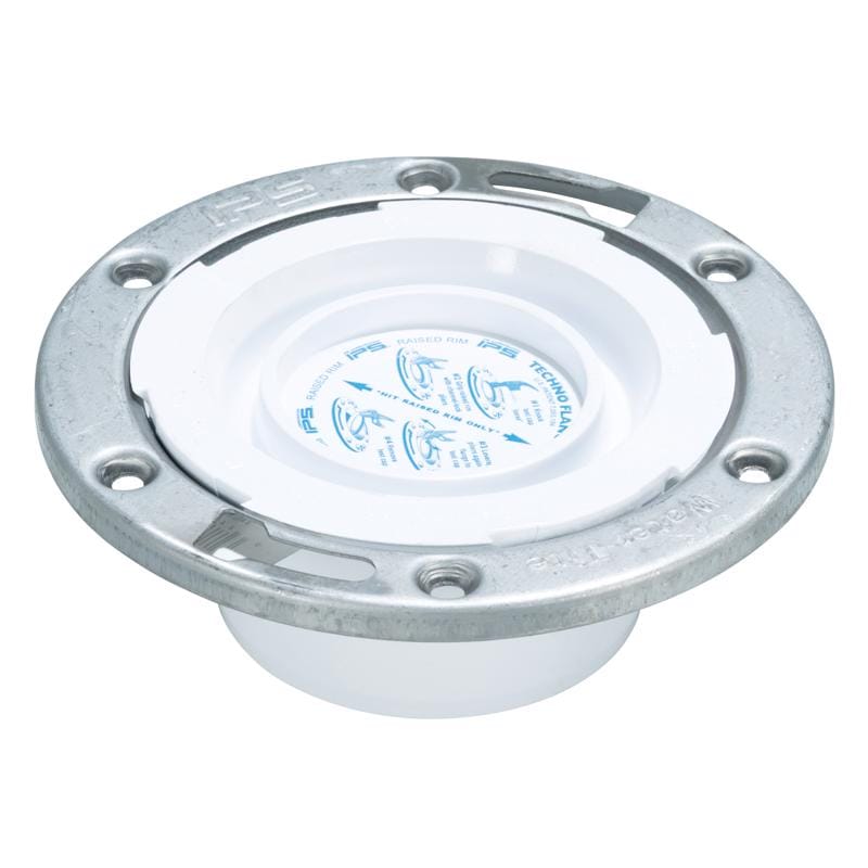 Ips 86177 Techno Flange PVC Toilet Flange 3 or 4 in.