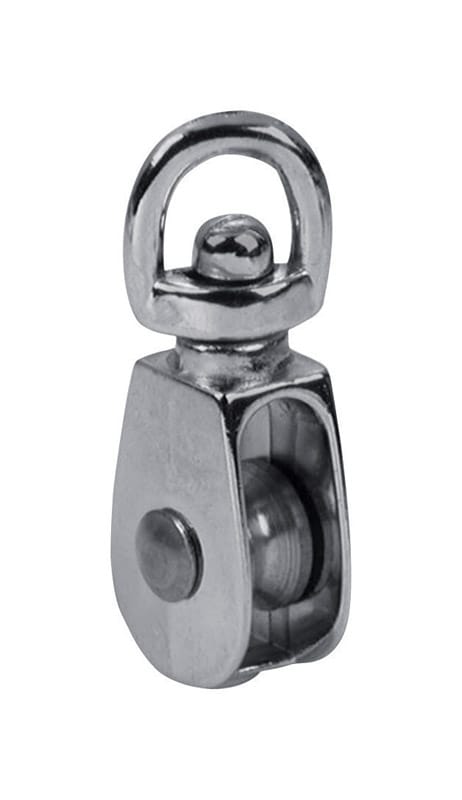 Baron 0173ZD-3/4 3/4 in. D Electro-Plated Iron Swivel Eye Single Eye Pulley