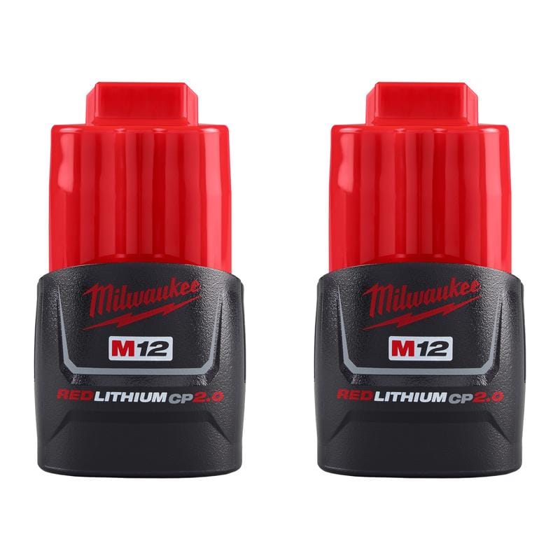 Milwaukee 48-11-2422 M12 2 Ah Lithium-Ion Battery 2 pc