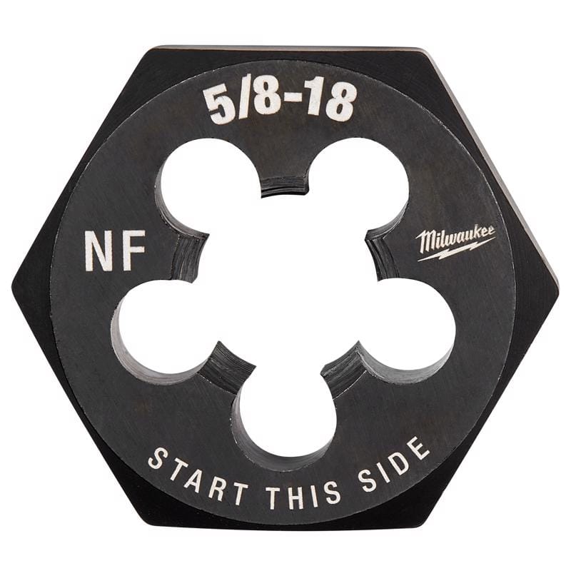 Milwaukee 49-57-5371 SAE 5/8-18 NF 1-7/16" Hex Threading Die