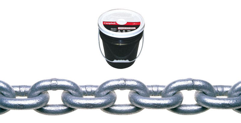 Campbell Chain 0140533 Campbell 5/16 in. Oval Link Carbon Steel Proof Coil Chain 5/16 in. D X 92 ft. L