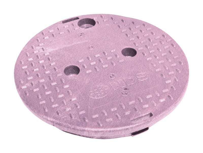 NDS 111CR 12-13/16 in. W X 10 in. D X 10-7/16 in. H Round Valve Box Cover Purple