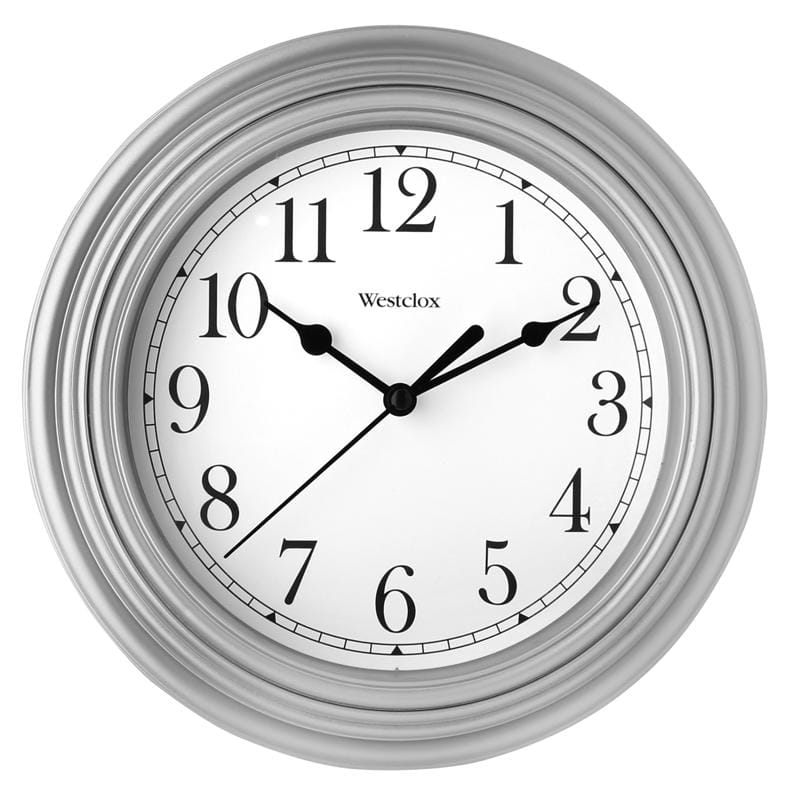 Westclox 46984A 8.5 in. L X 8.5 in. W Indoor Classic Analog Wall Clock Glass/Plastic Silver
