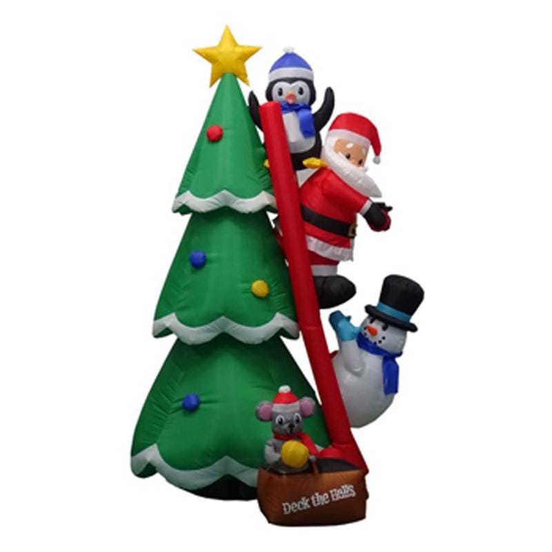 Sienna R1S0591J LED Warm White Penguin/Santa/Snowman 6 ft. Inflatable