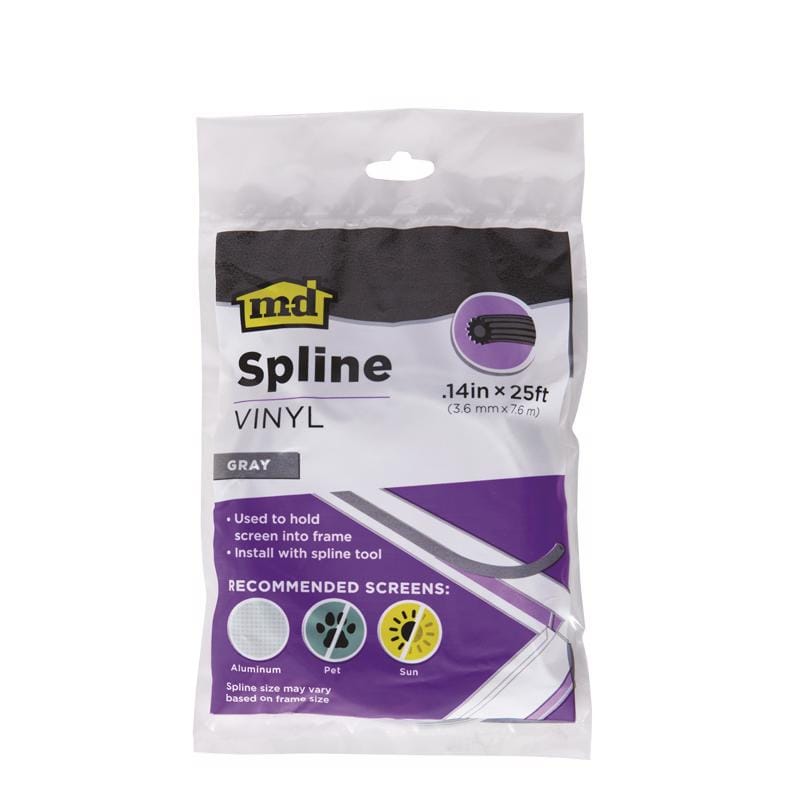 M-D Building Products 14294 0.14 in. D X 25 ft. L Screen Spline
