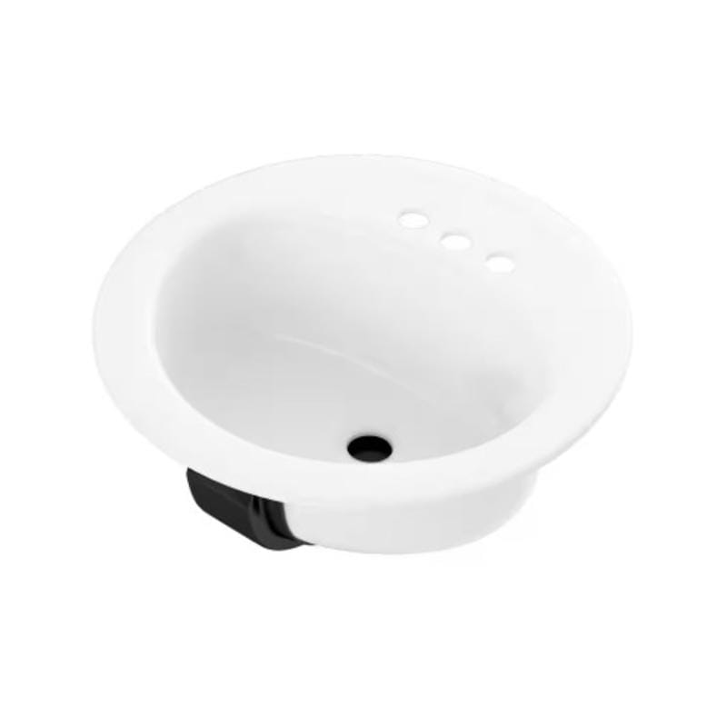 Bootz 021-2435-00 Laurel Enameled Steel Bathroom Sink 19 in. W X 6.5 in. D White