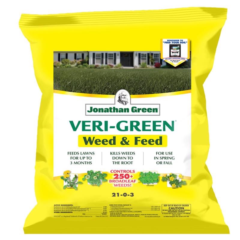 Jonathan Green 16002 Veri-Green Weed and Feed Weed & Feed Lawn Food For All Grasses 5000 sq ft