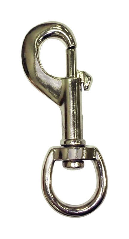 Baron 225-1/2 1/2 in. D X 3-1/4 in. L Nickel-Plated Steel Bolt Snap 9 lb