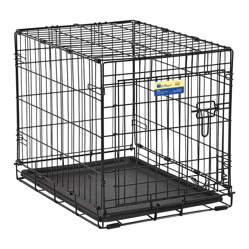 Pet Essentials 6110PG Small Steel Dog Crate Black 20 in. H X 18 in. W X 24 in. D