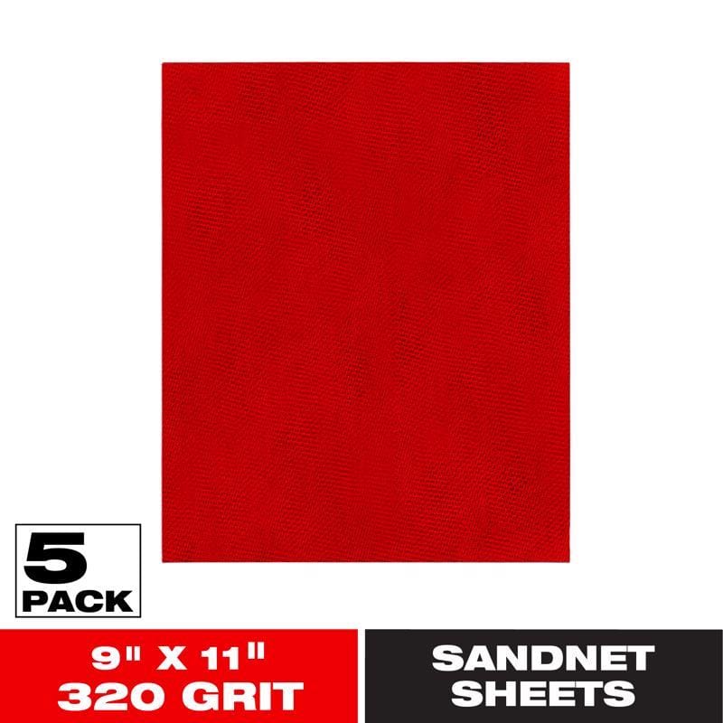 Diablo DND911320H05G SandNet 9 in. L X 11 in. W 320 Grit Ceramic Blend All Purpose Sandpaper 5 pk