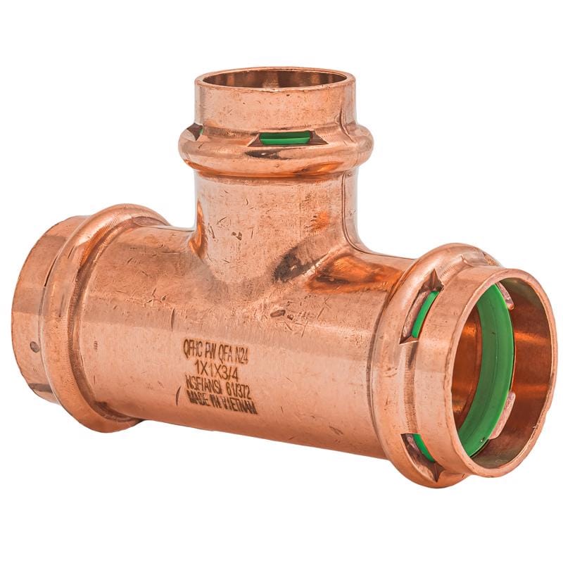 QuickFitting SPWT332R 1 in. Press in. X 1 in. D Press in. Copper Tee