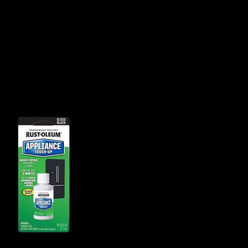 Rust-Oleum 213174 Specialty Gloss Black Appliance Touch-Up Paint 0.6 oz